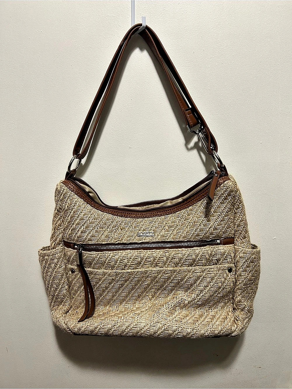 Rosetti Hobo Bag in Brown & Beige